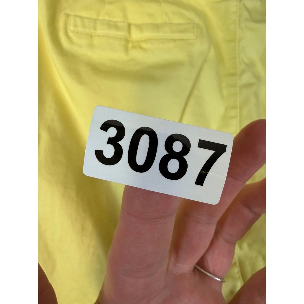 Charter Club Womens Yellow‎ Cotton Blend Skort 10 Mini Skirt Built-in Shorts